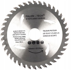 TARCZA WIDIOWA DO DREWNA 125 mm x 22,2 x 40T WIDIA
