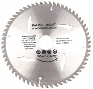 TARCZA WIDIOWA DO DREWNA 190 mm x 32 x 60T WIDIA