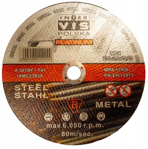 TARCZA DO CIĘCIA METALU TARCZE 230x3,0 PLATINUM IV