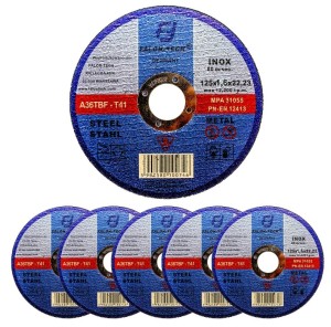 TARCZA DO CIĘCIA METALU TARCZE 125x1,6mm INOX FT