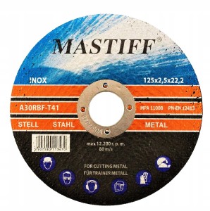 TARCZE TARCZA DO CIECIA METALU 125/2,5 mm Mastiff