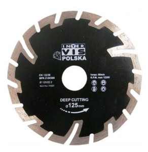 TARCZA DO BETONU DIAMENTOWA INTER-VIS 125 MM G.Ł.